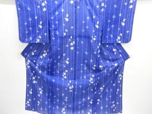 絽枝垂れ花模様小紋着物